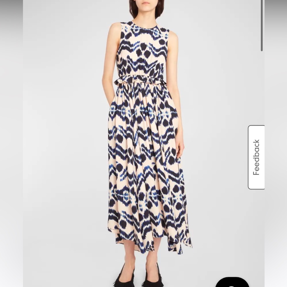 Ulla Johnson "Evita" dress in ikat-inspired print, Size 00 NEW WITH TAGS
